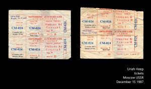 Uriah Heep-tickets Moscow USSR-December 15 1987